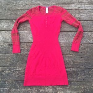 Patagonia Red Sweater A-Line Dress